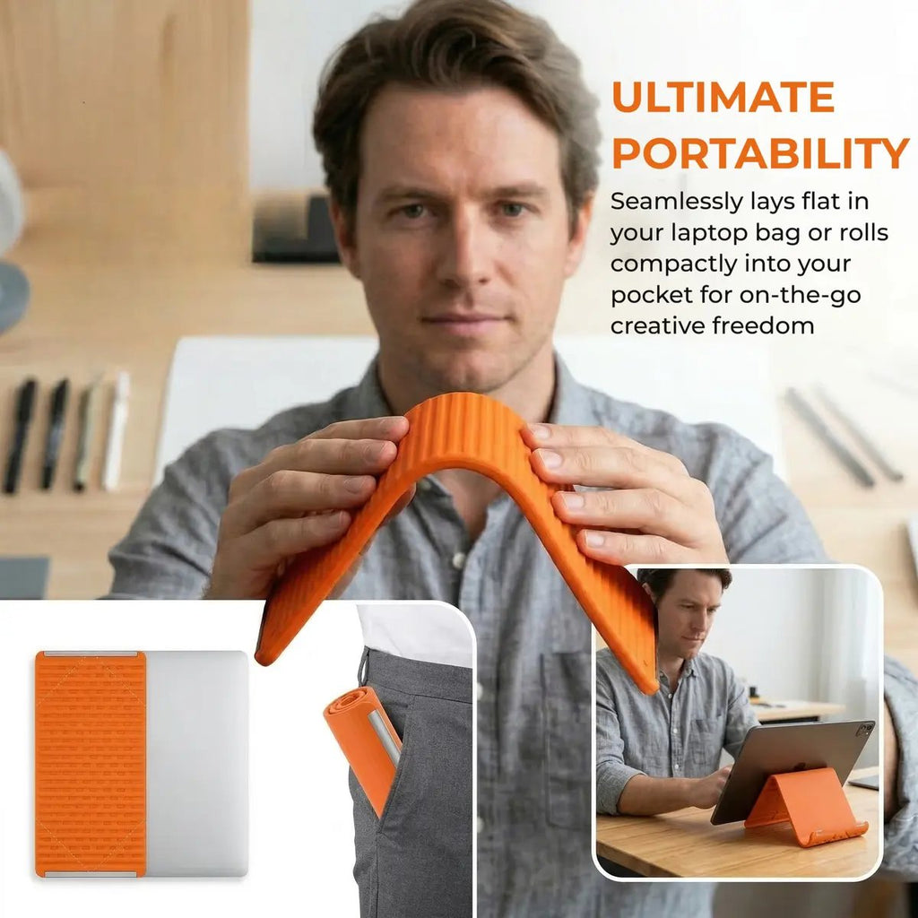 🎁Flexible silicon  Phone holder stand, Bendable Rollable Foldable Design