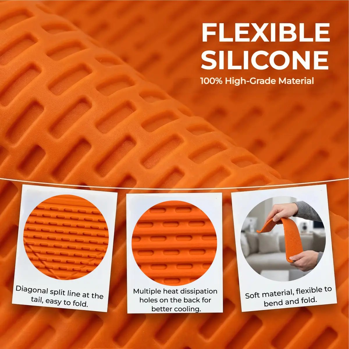 🎁Flexible silicon  Phone holder stand, Bendable Rollable Foldable Design