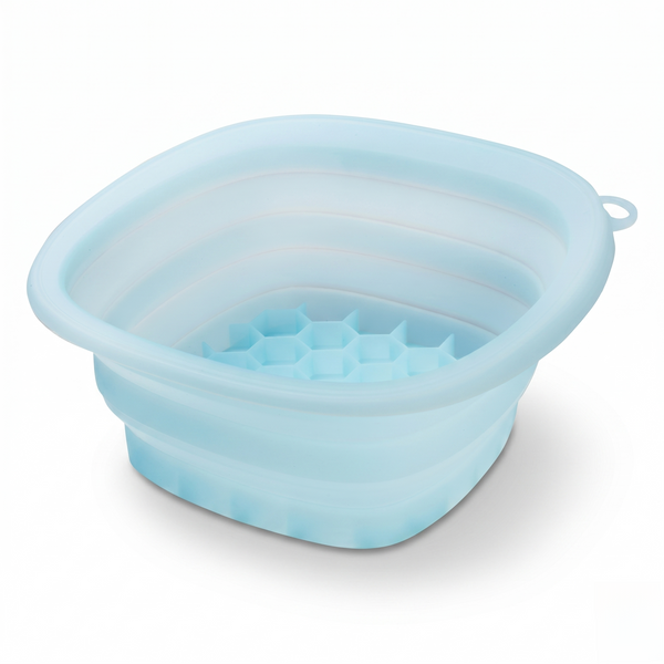 Foldable silicone ice pack for face use