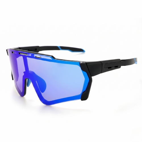 Color-changing cycling glasses