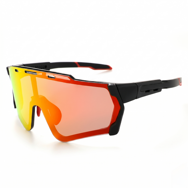 Color-changing cycling glasses