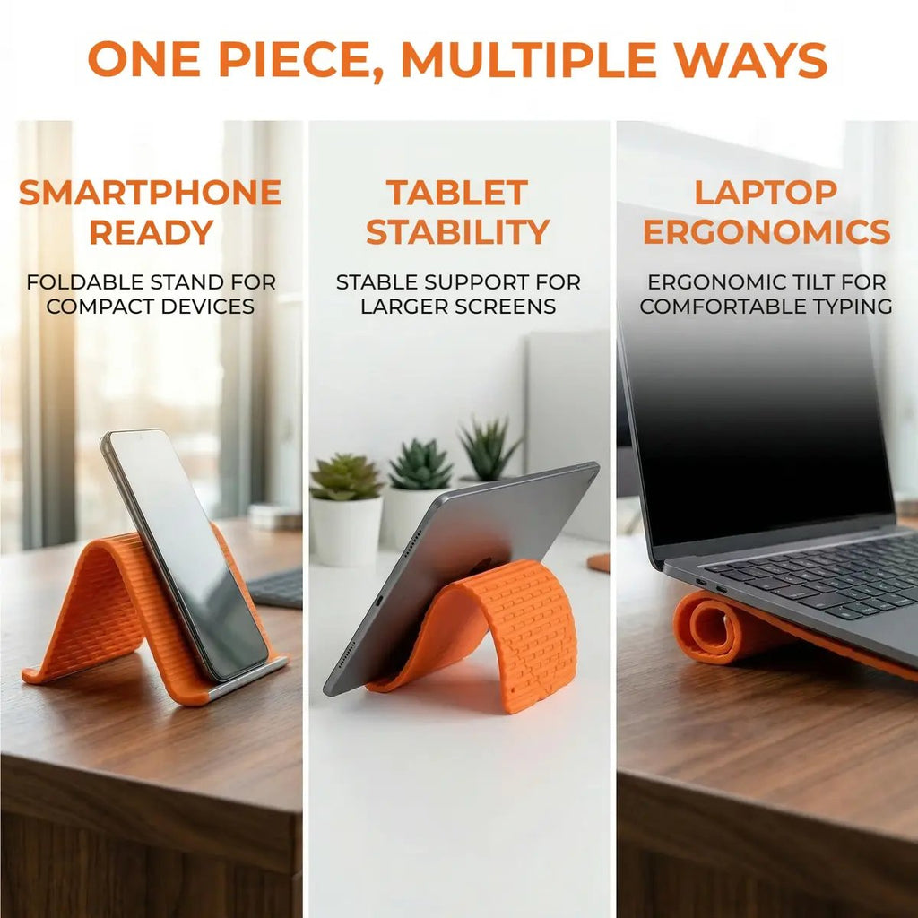🎁Flexible silicon  Phone holder stand, Bendable Rollable Foldable Design